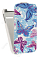 Кожаный чехол для Alcatel POP D1 4018D Art Case (Белый) (Дизайн 12/12)