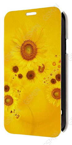 Кожаный чехол для Samsung Galaxy S5 Armor Case - Book Type (Белый) (Дизайн 162)