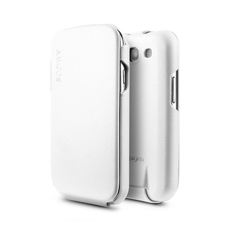 Кожаный чехол для Samsung Galaxy S3 (i9300) SGP Leather Case Argos (Белый)
