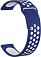 Ремешок силиконовый GSMIN Sport Edition 22 для Samsung Gear S3 Frontier / Classic / Galaxy Watch (46 mm) (Сине-белый)