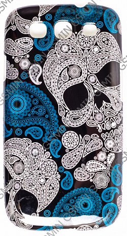 Чехол-накладка для Samsung Galaxy S3 (i9300) с Рисунком Череп