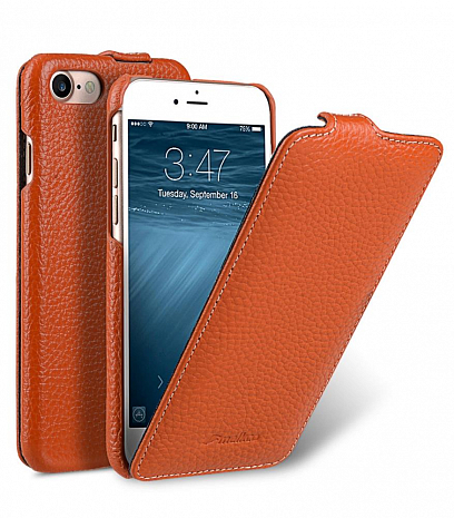    Apple iPhone 6/6S Melkco Premium Leather Case - Jacka Type (Orange LC)
