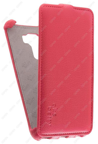 Кожаный чехол для Asus Zenfone 3 Laser ZC551KL Aksberry Protective Flip Case (Красный)
