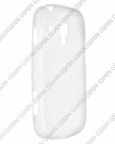 Чехол силиконовый для Samsung Galaxy S Duos (S7562) TPU (Матовый Белый)