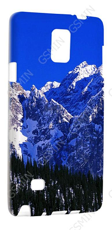 Чехол силиконовый для Samsung Galaxy Note 4 (octa core) TPU (Белый) (Дизайн 47)