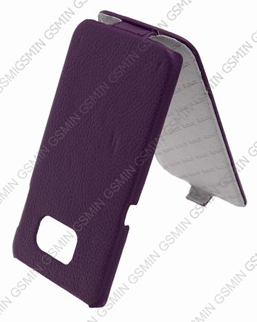 Кожаный чехол для Samsung Galaxy S6 Edge G925F Armor Case "Full" (Фиолетовый)