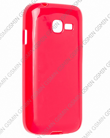 Чехол силиконовый для Samsung S7262 Galaxy Star Plus TPU (Красный Глянцевый)