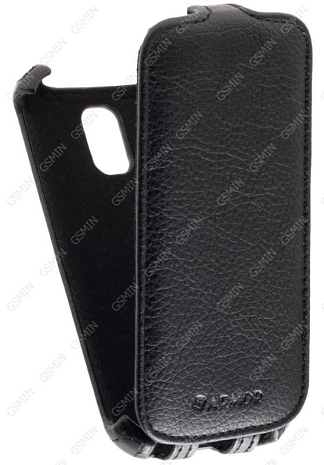 Кожаный чехол для Samsung Galaxy S4 Mini (i9190) Armor Case (Черный)