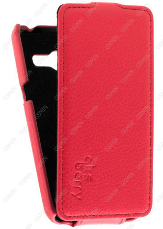 Кожаный чехол для Asus Zenfone 4 (A400CG) Aksberry Protective Flip Case (Красный)