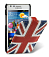 Кожаный чехол для Samsung Galaxy S2 Plus (i9105) Melkco Premium Leather Case - Craft Edition Jacka Type - The Nations Britain