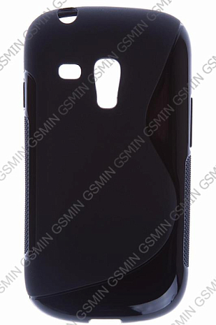 Чехол силиконовый для Samsung Galaxy S3 Mini (i8190) S-Line TPU (Черный)