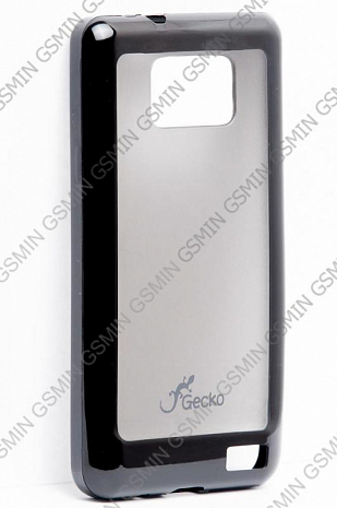 Чехол силиконовый для Samsung Galaxy S2 Plus (i9105) Gecko Soft Fit Jacket Пластик + TPU (Черный)