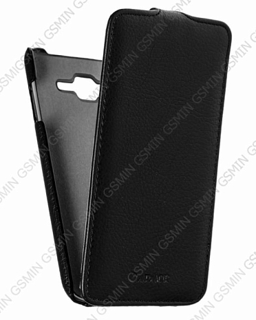 Кожаный чехол для Samsung Galaxy J7 Armor Case "Full" (Черный)