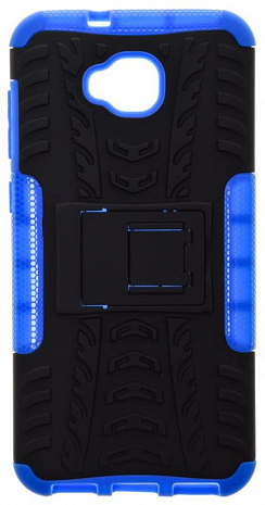 Противоударный чехол для Asus Zenfone 4 Selfie ZD553KL Hybrid Case Силикон + Пластик (Синий)
