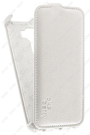Кожаный чехол для Asus ZenFone 3 ZE520KL Aksberry Protective Flip Case (Белый)