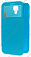Кожаный чехол для Samsung Galaxy Mega 6.3 (i9200)  Armor Case - Book Cover ID (Голубой)