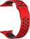 Ремешок силиконовый GSMIN Sport Edition для Apple Watch Series 6 38/40 (Красно-черный)