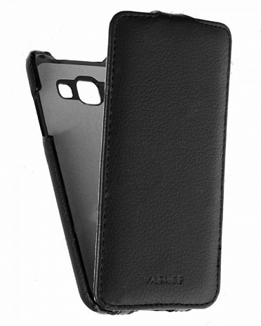Кожаный чехол для Samsung Galaxy Grand 3 / MAX (SM-G7200) Armor Case "Full" (Черный)