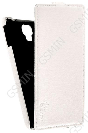 Кожаный чехол для Samsung Galaxy Note 3 Neo (N7505) Aksberry Protective Flip Case (Белый)