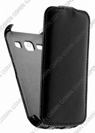 Кожаный чехол для Samsung S7262 Galaxy Star Plus Gecko Case (Чёрный)