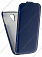 Кожаный чехол для Samsung Galaxy S4 (i9500) Sipo Premium Leather Case - V-Series (Синий)