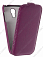 Кожаный чехол для Samsung Galaxy S4 Mini (i9190) Sipo Premium Leather Case - V-Series (Фиолетовый)