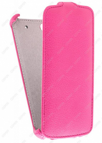 Кожаный чехол для Alcatel One Touch Idol Alpha 6032 Armor Case (Розовый)