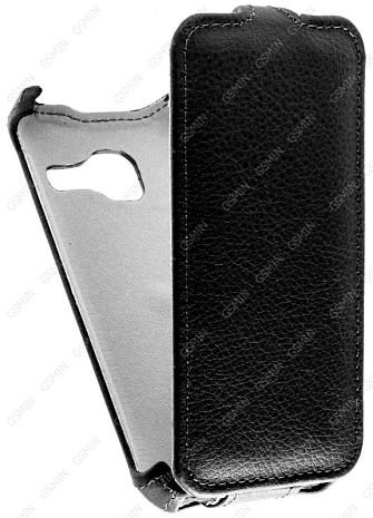 Кожаный чехол для Samsung Galaxy J1 mini (2016) Gecko Case (Черный)