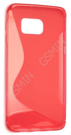 Чехол силиконовый для Samsung Galaxy S6 Edge + G928T S-Line TPU (Красный)