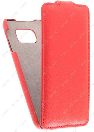 Кожаный чехол для Samsung Galaxy S6 G920F Art Case (Красный)