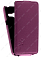 Кожаный чехол для Asus Zenfone 4 (A400CG) Aksberry Protective Flip Case (Фиолетовый)