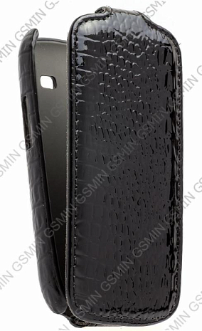 Кожаный чехол для Samsung i9023 Google Nexus S Armor Case Crocodile (Черный)