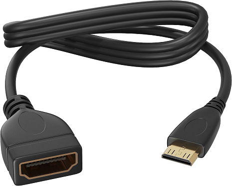   mini HDMI (M) - HDMI (F) GSMIN RT-22  (50 ) ()