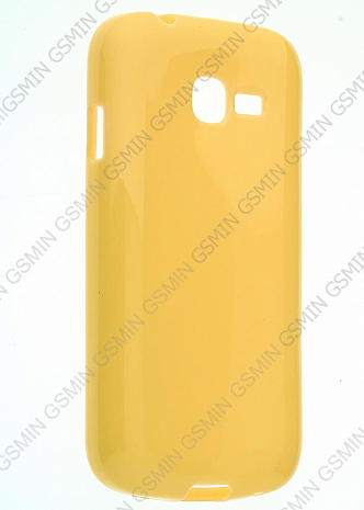 Чехол силиконовый для Samsung S7262 Star Plus TPU (Желтый Глянцевый)