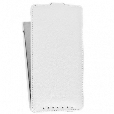    HTC One Max / T6 Melkco Premium Leather Case - Jacka Type (White LC)