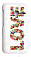 Кожаный чехол-накладка для Alcatel PIXI 3(4) 4013D Aksberry (Белый) (Дизайн 14)