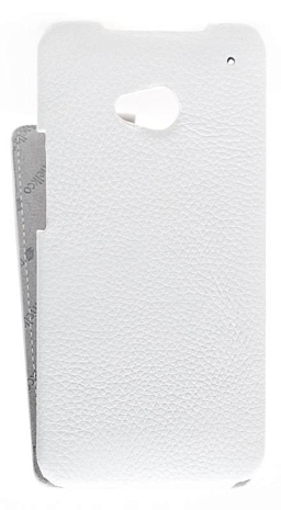    HTC One M7 Melkco Leather Case - Jacka Type (White LC)