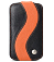    BlackBerry Q10 Melkco Premium Leather Case - Special Edition Jacka Type (Black/Orange LC)