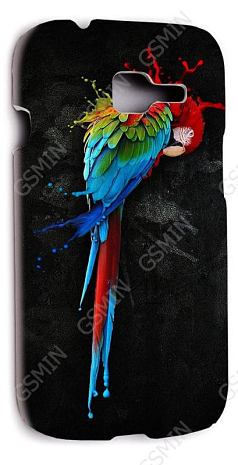 Кожаный чехол-накладка для Samsung S7262 Galaxy Star Plus Aksberry Slim Soft (Белый) (Дизайн 152)