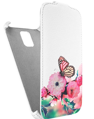 Кожаный чехол для Samsung Galaxy S5 Armor Case (Белый) (Дизайн 7/7)