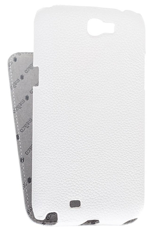 Кожаный чехол для Samsung Galaxy Note 2 (N7100) Melkco Premium Leather Case - Jacka Type (White LC)