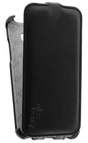 Кожаный чехол для Samsung Galaxy J5 (2016) SM-J510FN Aksberry Protective Flip Case (Черный)