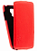 Кожаный чехол для Samsung Galaxy S4 Mini (i9190) Aksberry Protective Flip Case (Красный)