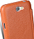    Samsung Galaxy Note 2 (N7100) Melkco Premium Leather Case - Face Cover Book Type (Orange LC) Ver.2