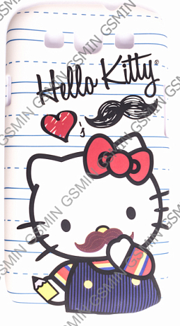 Чехол-накладка для Samsung Galaxy S3 (i9300) с Рисунком Hello Kitty