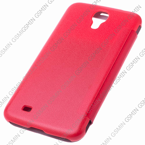 Кожаный чехол для Samsung Galaxy Mega 6.3 (i9200)  Armor Case - Book Cover ID (Красный)