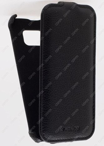 Кожаный чехол для Samsung Galaxy S7 Edge Armor Case (Черный)