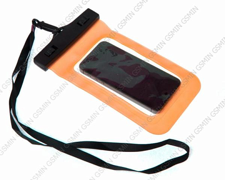 Чехол водонепроницаемый для мобильных телефонов (Оранжевый)