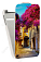 Кожаный чехол для Alcatel POP D1 4018D Art Case (Белый) (Дизайн 83)