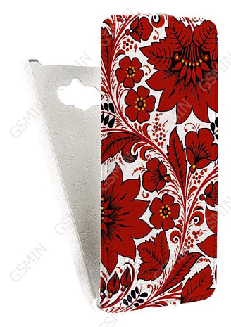 Кожаный чехол для ASUS ZenFone Max ZC550KL Aksberry Protective Flip Case (Белый) (Дизайн 146)